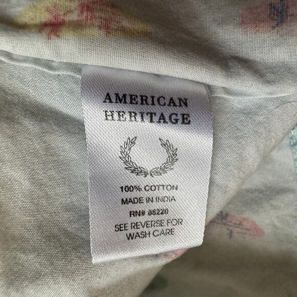 American Heritage Shirt Dawson & Brooks Surfboard Button Down Men's Medium Blue - Picture 7 of 7